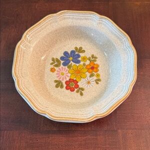 Mikasa Garden Club Spring Bouquet 8.5" Oven-To-Table Bowl Soup Pasta Dish